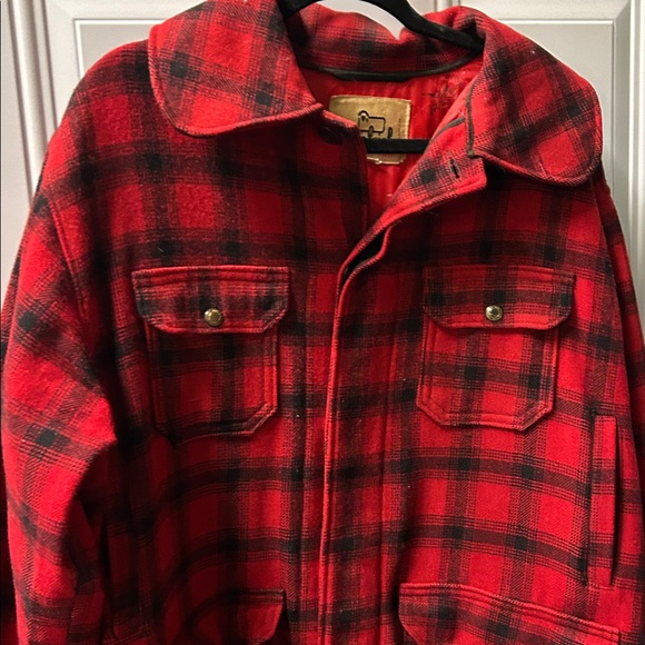 Woolrich Red Buffalo Plaid Wool Jacket - Picture 2 of 6